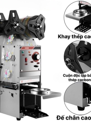 Máy ép miệng ly tự động 