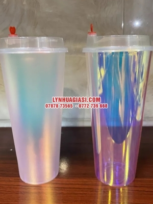 LY NHỰA CẦU VỒNG HOLOGRAM 